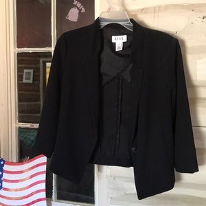 Nice black dress jacket.